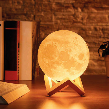 Lámpara Luna 16 Colores con Mando Distancia