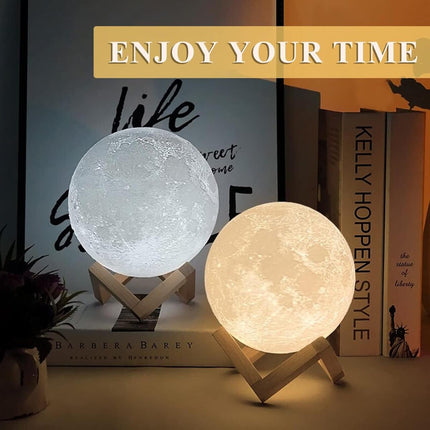 Lámpara Luna 16 Colores con Mando Distancia