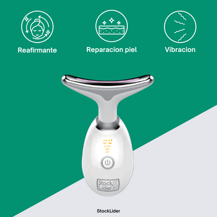 Masajeador facial Reafirmante LED: Belleza de Spa en tus Manos