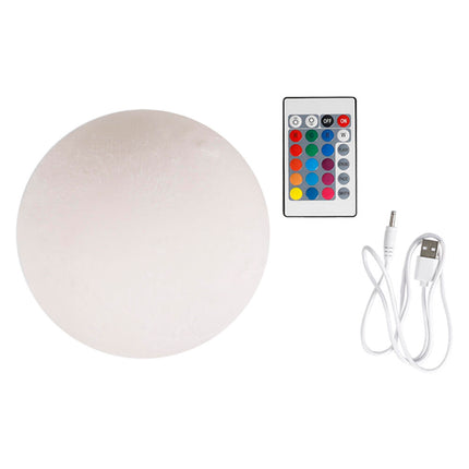 Lámpara Luna 16 Colores con Mando Distancia