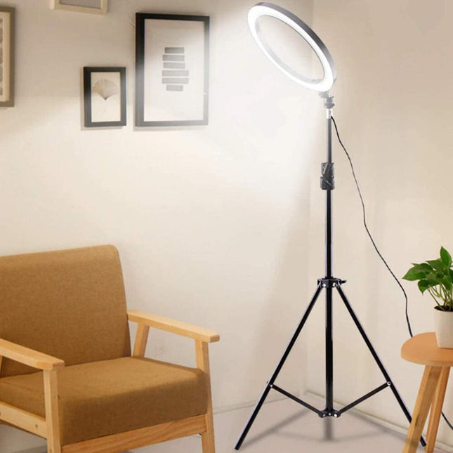 Trípode Aro Selfie: Iluminación Profesional y Estabilidad
