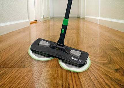 Mopa Giratoria Cyclonic Mop que limpia, seca y pule en un solo paso