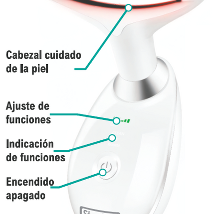Masajeador facial Reafirmante LED: Belleza de Spa en tus Manos