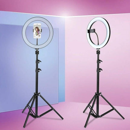 Trípode Aro Selfie: Iluminación Profesional y Estabilidad